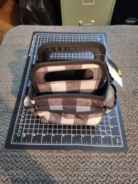 Brand New Black and White Buffalo Check Hobby Lobby Tiny Tote For Crafts